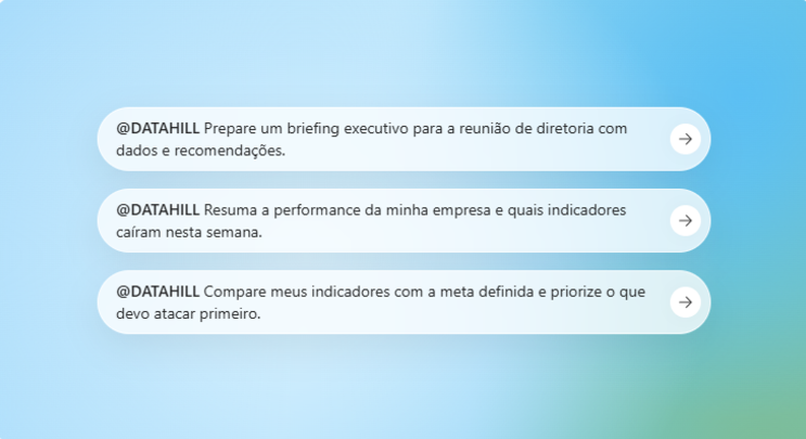 Exemplos de prompts DATAHILL no ChatGPT